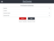 Tablet Screenshot of docchecker.com